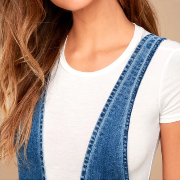 GUC! Free People Denim Overalls, Size 10 - Picture 2 of 9